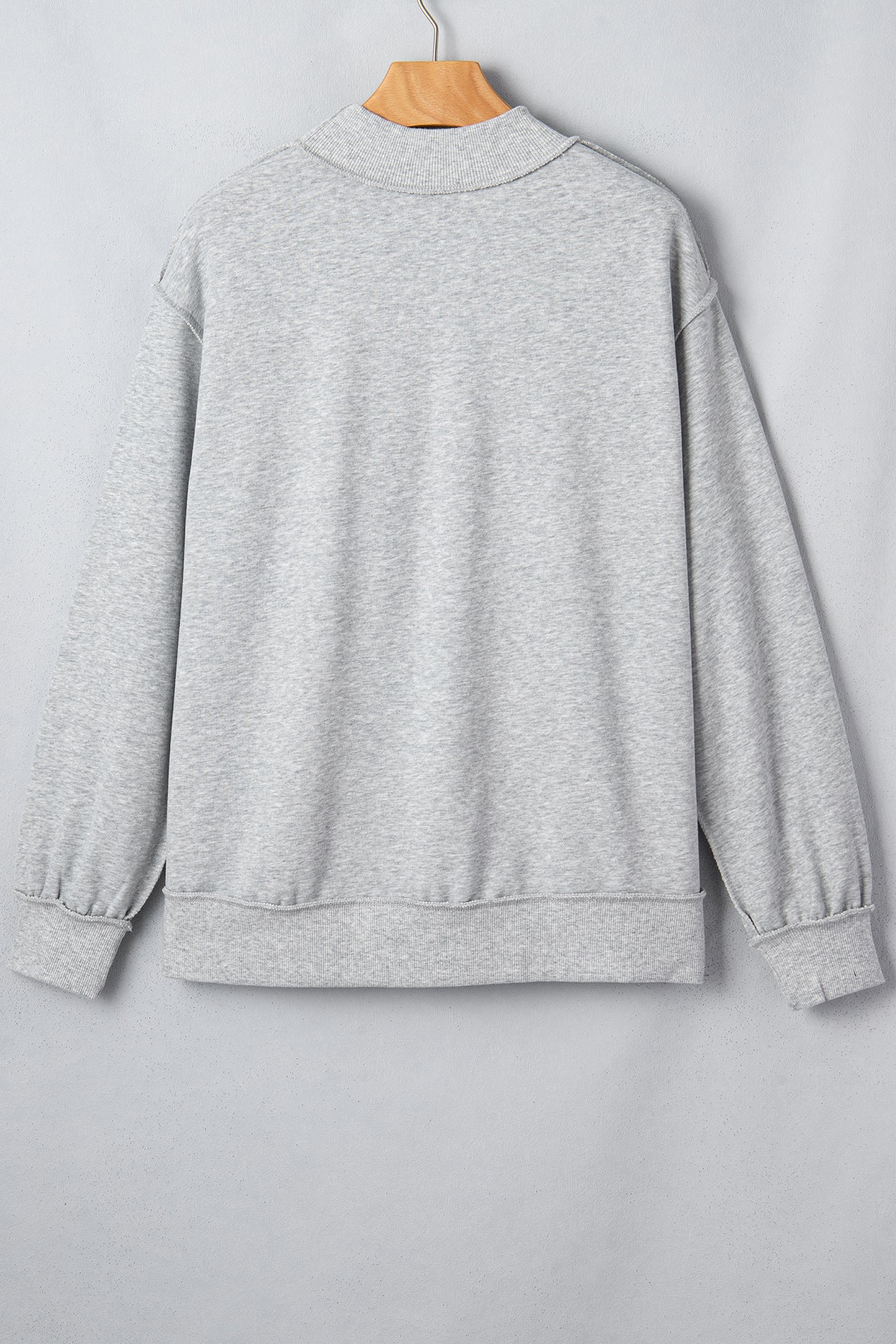 Sweat-shirt Loose Graphique STATE – Col Montant Coutures Apparentes